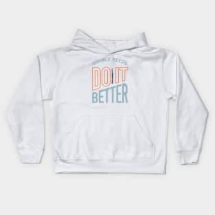 Funny Bassoon Saying Double Reeds Do It Better Kids Hoodie